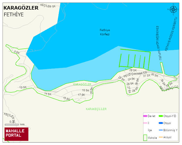 KARAGÖZLER Mahallesi Haritası | Coğrafi Yapı ve Detaylı Haritası