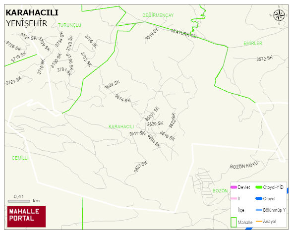 KARAHACILI Mahallesi Haritası | Mahalle Sokak Haritası