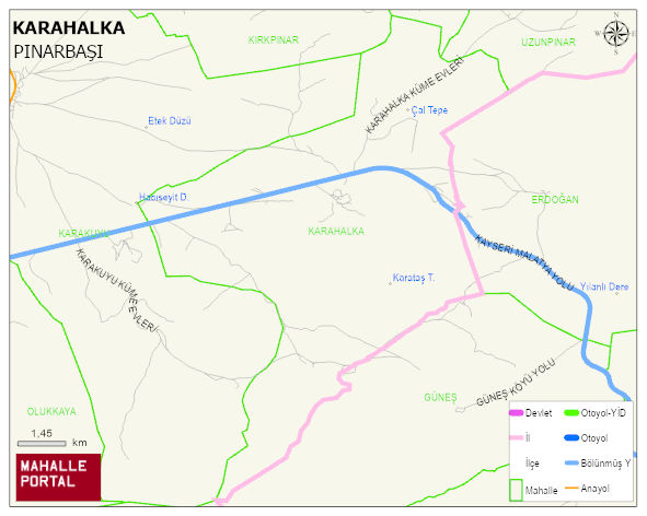 KARAHALKA Mahallesi Haritası | Güncel Mahalle ve Köy Haritası