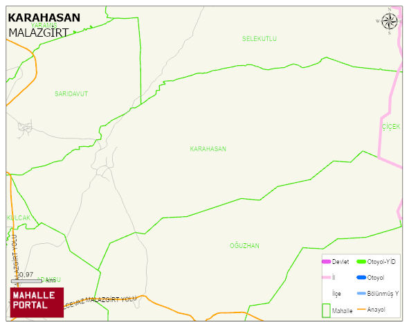KARAHASAN Köyü Haritası | Coğrafi Yapı ve Detaylı Haritası