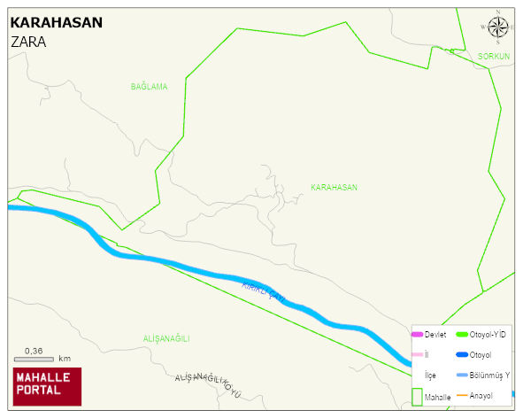 KARAHASAN Köyü Haritası | Mahalle ve Köy Sınırı