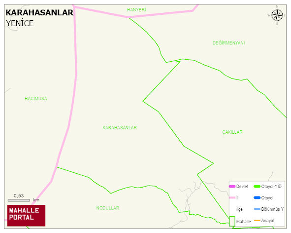 KARAHASANLAR Köyü Haritası | Detaylı Köy ve Mahalle Görünümü