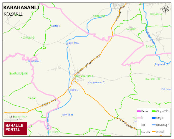 KARAHASANLI Köyü Haritası | İnteraktif Köy ve Mahalle Sınırları
