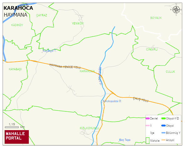 KARAHOCA Mahallesi Haritası | İnteraktif Köy ve Mahalle Sınırları