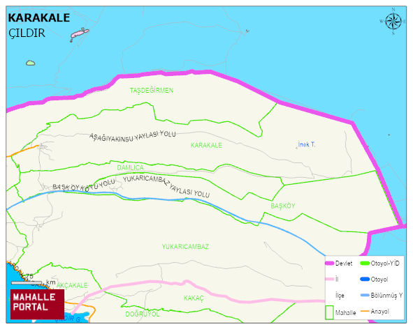 KARAKALE Köyü Haritası | Güncel Mahalle ve Köy Haritası