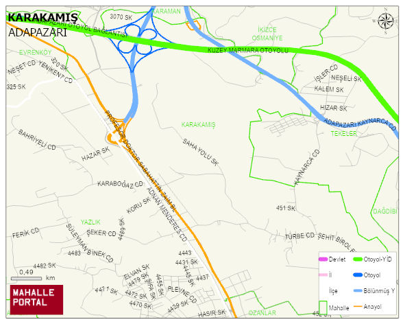 KARAKAMIŞ Mahallesi Haritası | Güncel Mahalle ve Köy Haritası