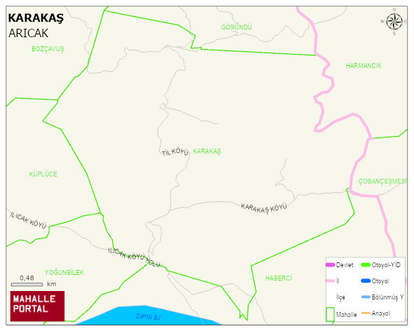 KARAKAŞ Köyü Haritası | Mahalle Sokak Haritası