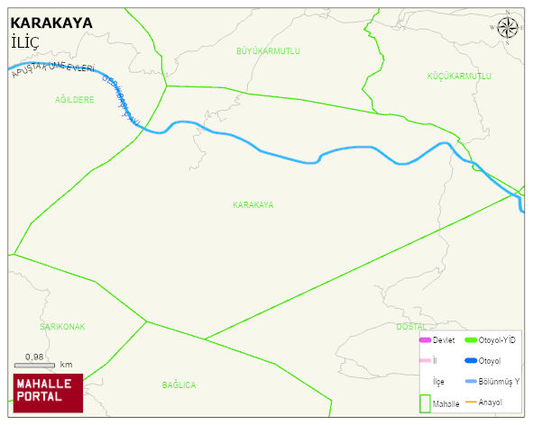 KARAKAYA Köyü Haritası | Mahalle Sokak Haritası