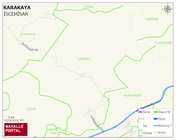 KARAKAYA Köyü Haritası | Detaylı Köy ve Mahalle Görünümü