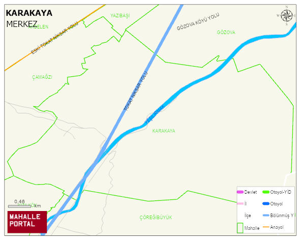 KARAKAYA Köyü Haritası | Coğrafi Yapı ve Detaylı Haritası