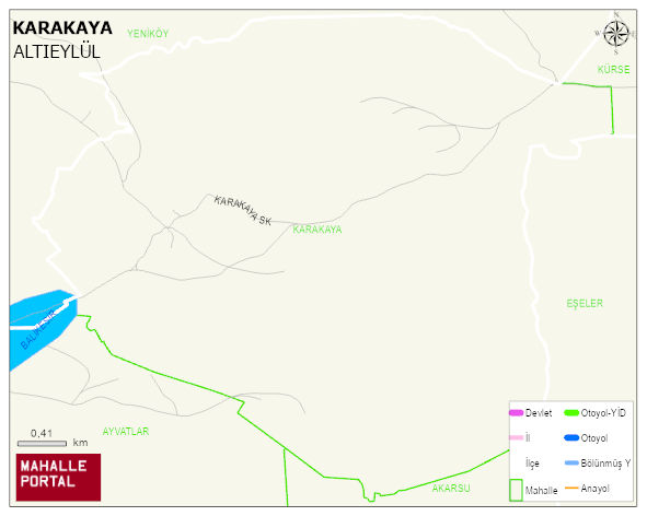 KARAKAYA Mahallesi Haritası | Detaylı Köy ve Mahalle Görünümü