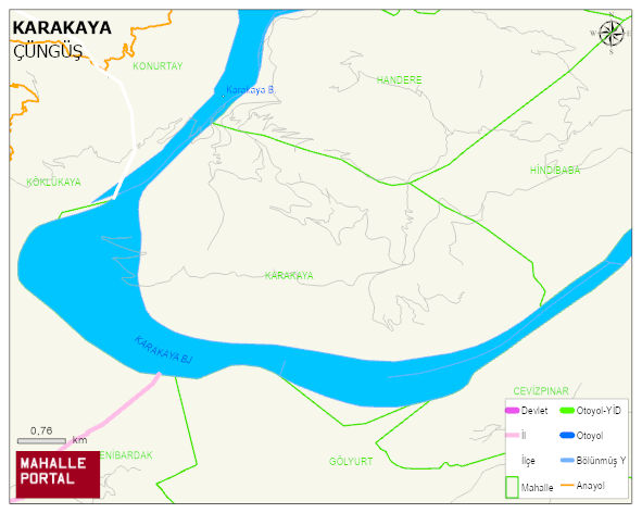 KARAKAYA Mahallesi Haritası | Detaylı Köy ve Mahalle Görünümü