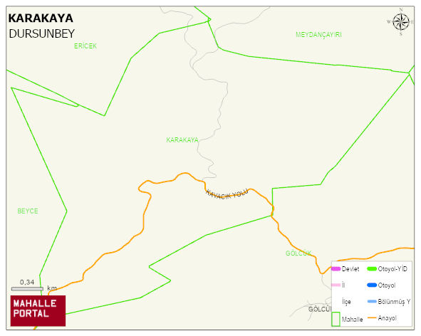 KARAKAYA Mahallesi Haritası | İnteraktif Köy ve Mahalle Sınırları