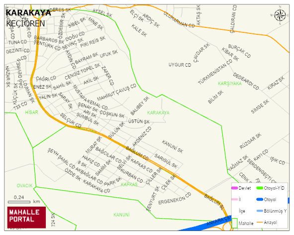 KARAKAYA Mahallesi Haritası | İnteraktif Köy ve Mahalle Sınırları