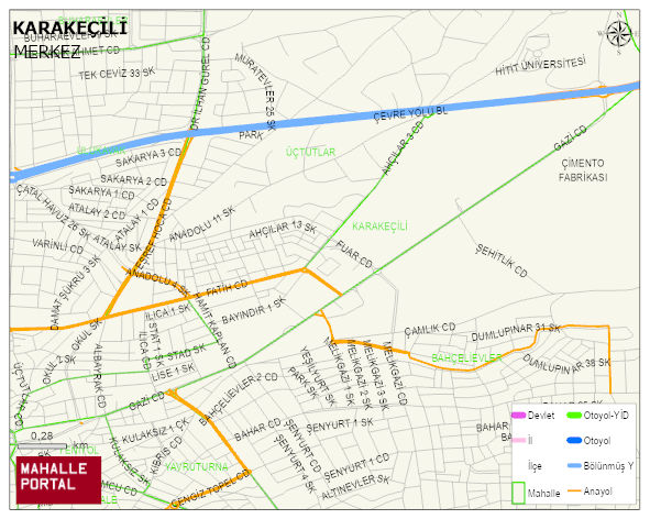 KARAKEÇİLİ Mahallesi Haritası | İnteraktif Köy ve Mahalle Sınırları