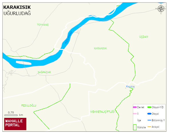 KARAKISIK Köyü Haritası | Coğrafi Yapı ve Detaylı Haritası