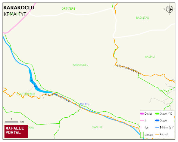 KARAKOÇLU Köyü Haritası | İnteraktif Köy ve Mahalle Sınırları