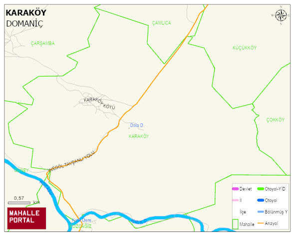 KARAKÖY Köyü Haritası | Detaylı Köy ve Mahalle Görünümü