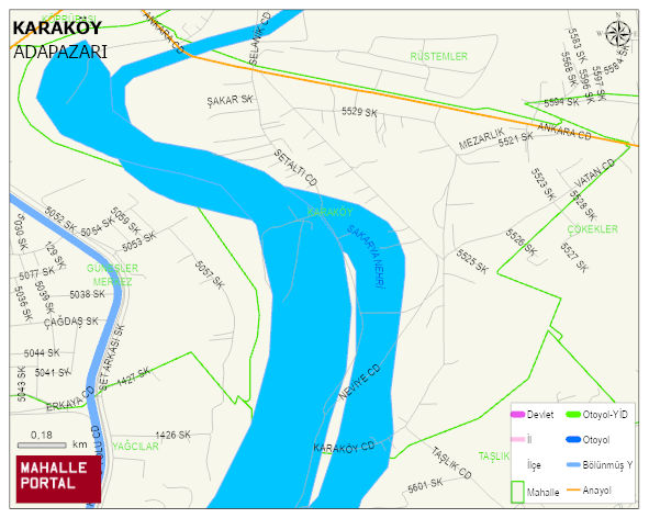 KARAKÖY Mahallesi Haritası | Mahalle ve Köy Sınırı