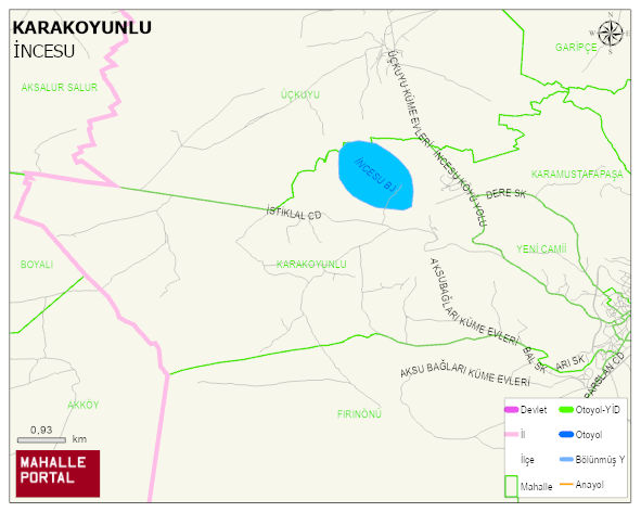 KARAKOYUNLU Mahallesi Haritası | Detaylı Köy ve Mahalle Görünümü