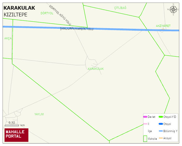 KARAKULAK Mahallesi Haritası | İnteraktif Köy ve Mahalle Sınırları