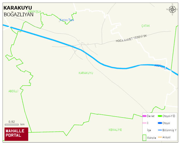KARAKUYU Köyü Haritası | Coğrafi Yapı ve Detaylı Haritası