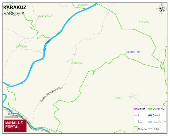 KARAKUZ Köyü Haritası | Sayısal Bölge Görünümü