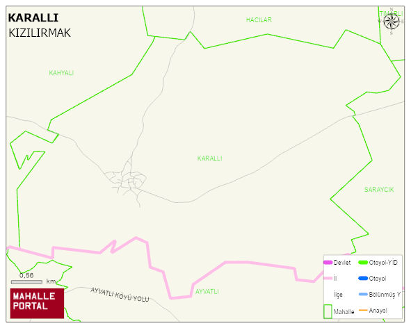 KARALLI Köyü Haritası | Mahalle Sokak Haritası