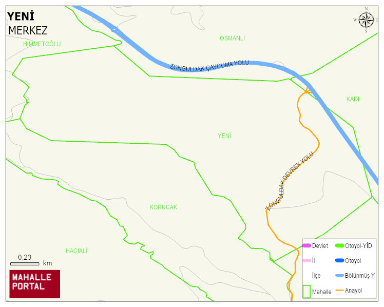 KARAMAN BELDESİ YENİ Mahallesi Haritası | Sayısal Bölge Görünümü