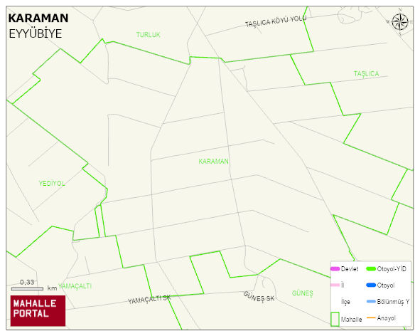 KARAMAN Mahallesi Haritası | Detaylı Köy ve Mahalle Görünümü