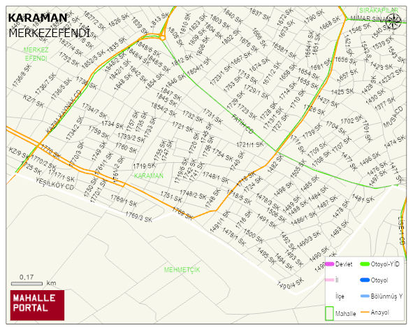 KARAMAN Mahallesi Haritası | İnteraktif Köy ve Mahalle Sınırları