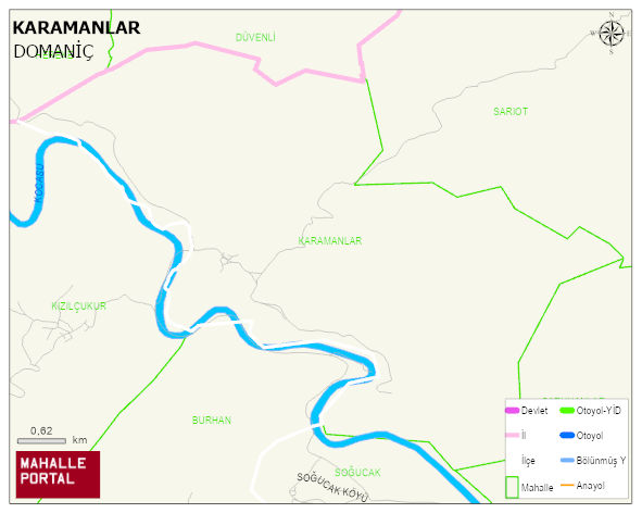 KARAMANLAR Köyü Haritası | İnteraktif Köy ve Mahalle Sınırları