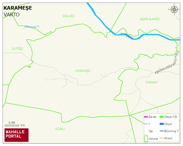 KARAMEŞE Köyü Haritası | Mahalle Sokak Haritası