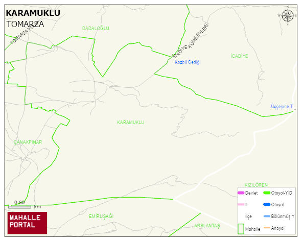 KARAMUKLU Mahallesi Haritası | İnteraktif Köy ve Mahalle Sınırları