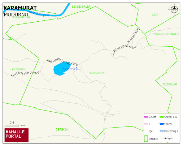 KARAMURAT Köyü Haritası | Güncel Mahalle ve Köy Haritası