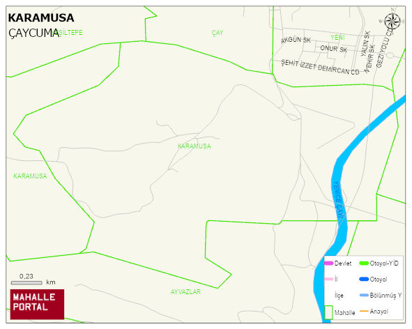 KARAMUSA Mahallesi Haritası | İnteraktif Köy ve Mahalle Sınırları