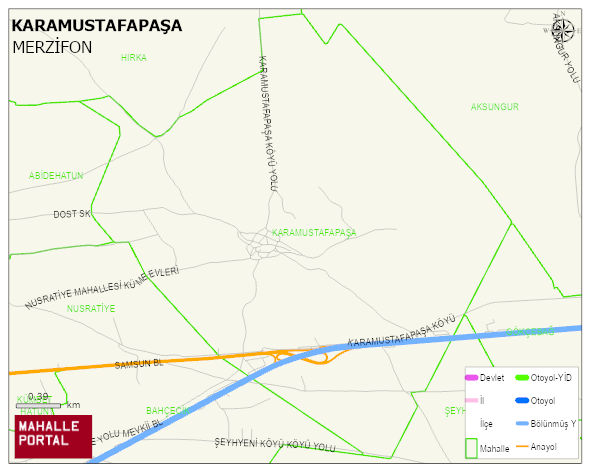KARAMUSTAFAPAŞA Köyü Haritası | İnteraktif Köy ve Mahalle Sınırları