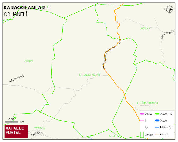 KARAOĞLANLAR Mahallesi Haritası | Uydu Görüntüsü ve Harita Detayları