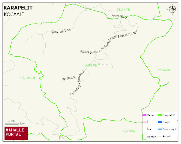 KARAPELİT Mahallesi Haritası | Güncel Mahalle ve Köy Haritası