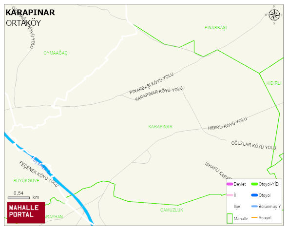 KARAPINAR Köyü Haritası | Uydu Görüntüsü ve Harita Detayları