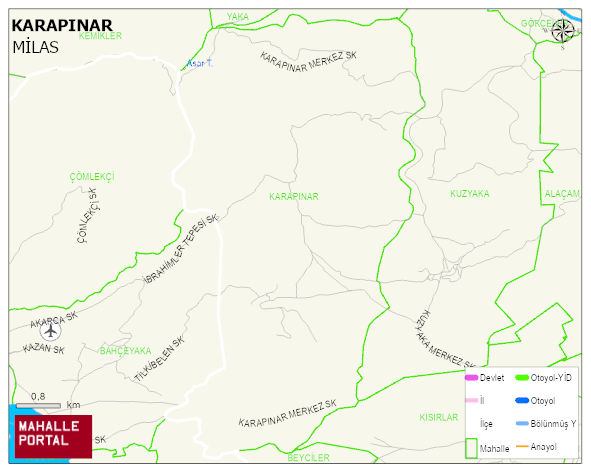 KARAPINAR Mahallesi Haritası | Detaylı Köy ve Mahalle Görünümü