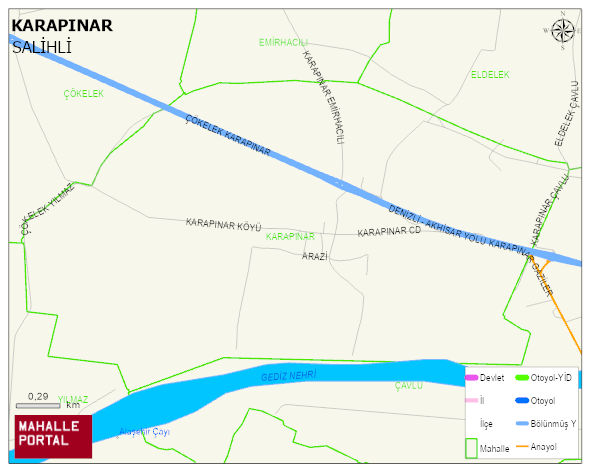 KARAPINAR Mahallesi Haritası | Detaylı Köy ve Mahalle Görünümü