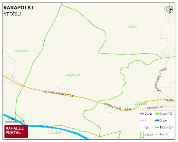 KARAPOLAT Köyü Haritası | İnteraktif Köy ve Mahalle Sınırları