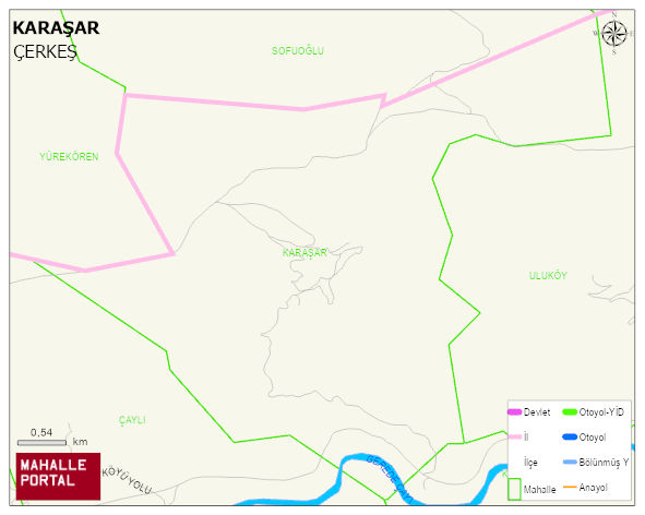 KARAŞAR Köyü Haritası | İnteraktif Köy ve Mahalle Sınırları