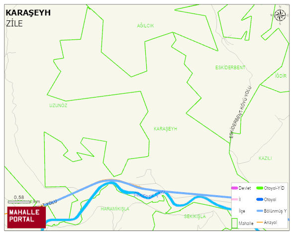 KARAŞEYH Köyü Haritası | Mahalle ve Köy Sınırı