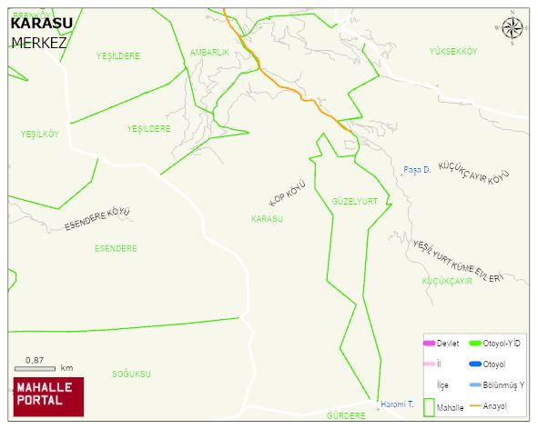 KARASU Köyü Haritası | Detaylı Köy ve Mahalle Görünümü