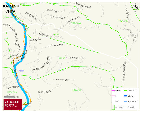 KARASU Mahallesi Haritası | Sayısal Bölge Görünümü