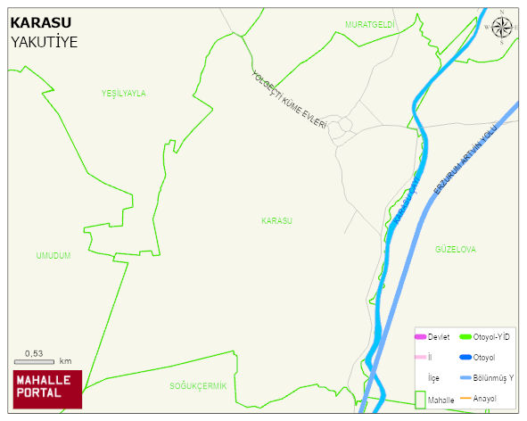 KARASU Mahallesi Haritası | Sayısal Bölge Görünümü