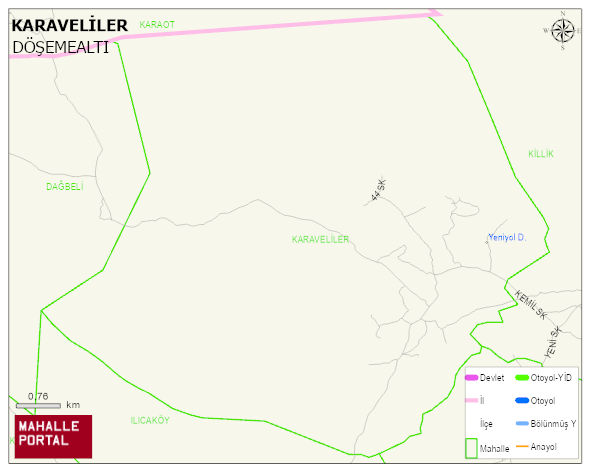 KARAVELİLER Mahallesi Haritası | Güncel Mahalle ve Köy Haritası