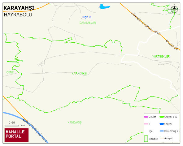 KARAYAHŞİ Mahallesi Haritası | Mahalle Sokak Haritası